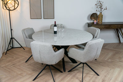 Eettafel Rond Glencoe Matrix