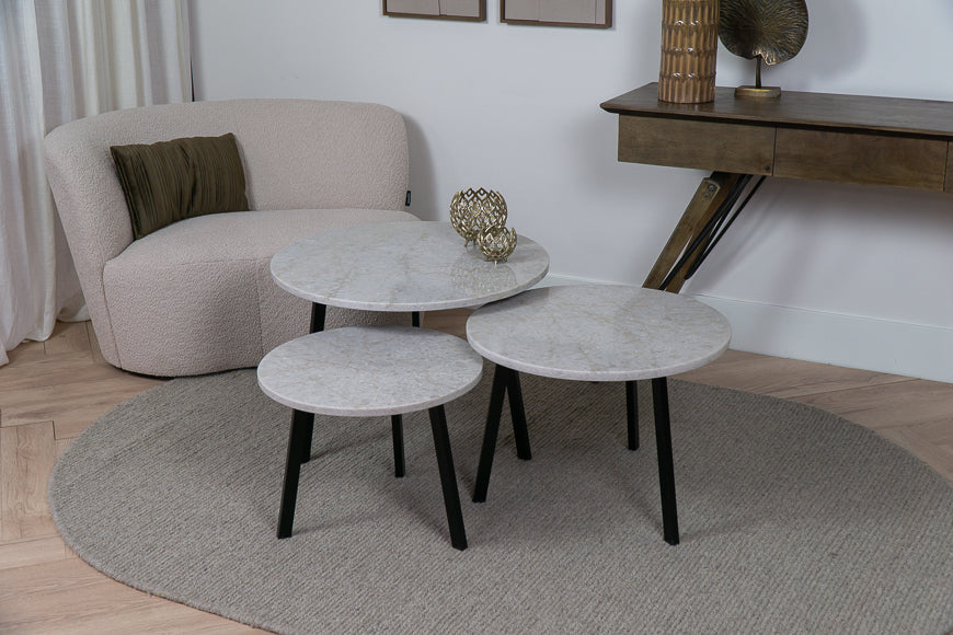 Salontafel Rond Glencoe Novi Driedelig