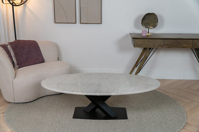 Salontafel Ovaal Glencoe V-poot