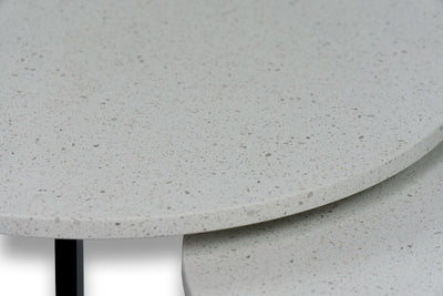 Salontafel Rond Intense White Tweedelig
