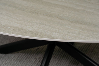 Salontafel Kiezelvorm Travertino