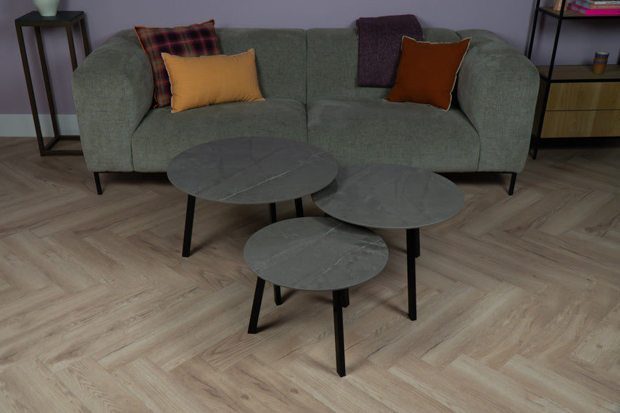 Salontafel Rond Korso Driedelig