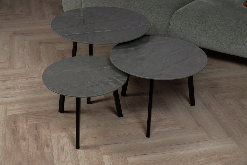 Salontafel Rond Korso Driedelig