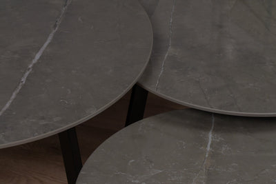 Salontafel Rond Korso Driedelig