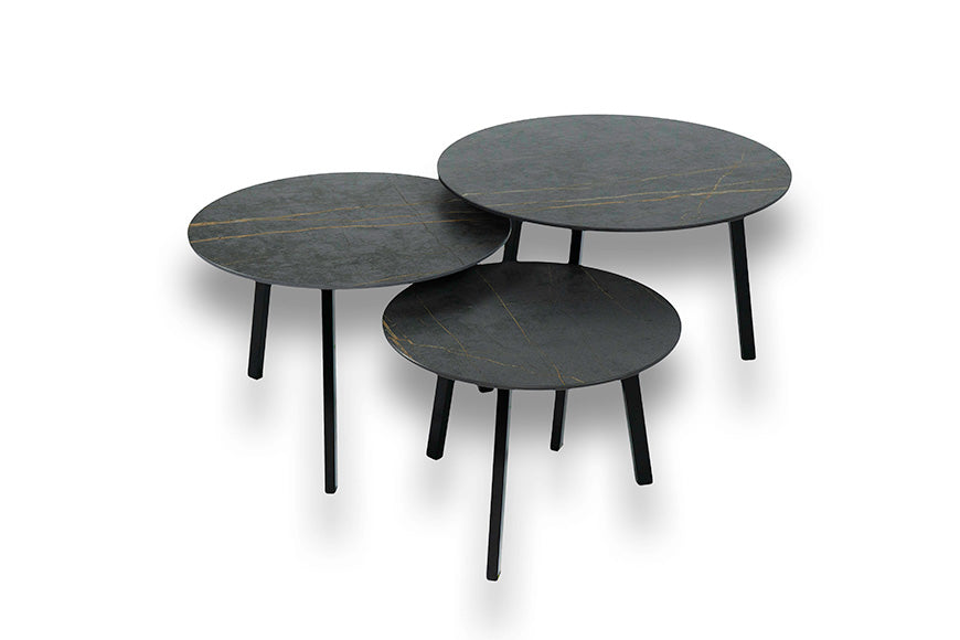 Salontafel Rond Laurent Novi Driedelig