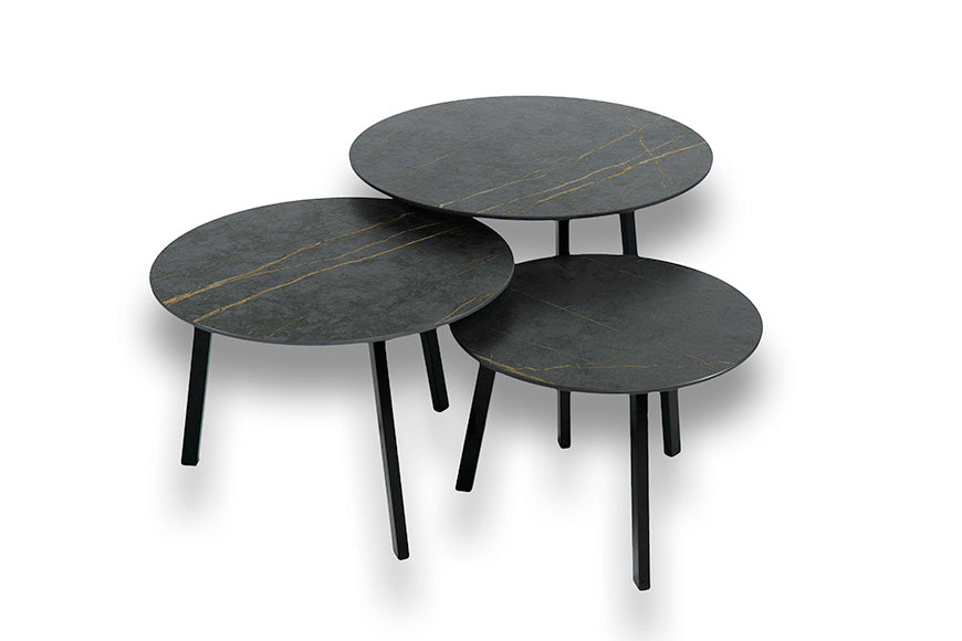 Salontafel Rond Laurent Novi Driedelig