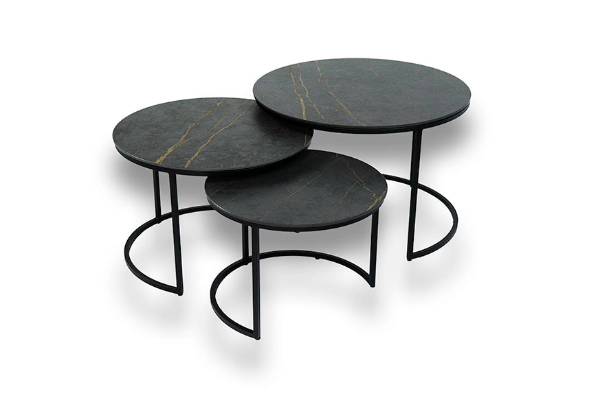 Salontafel Rond Laurent Deluxe Driedelig