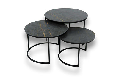 Salontafel Rond Laurent Deluxe Driedelig
