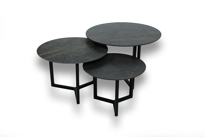 Salontafel Rond Laurent Premium Driedelig