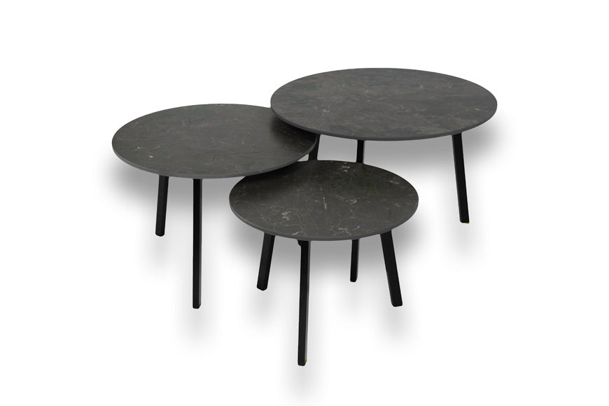 Salontafel Rond Layla Driedelig