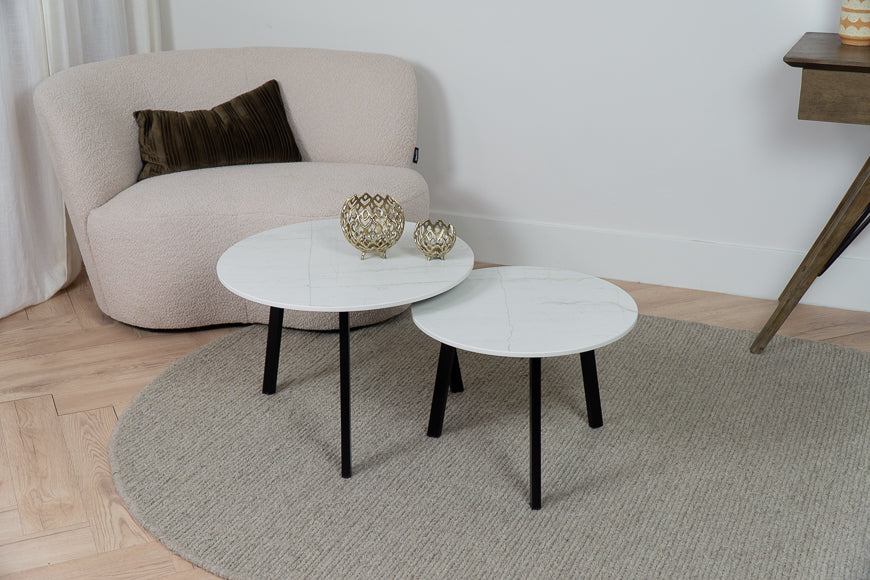 Salontafel Rond Mont Blanc Tweedelig