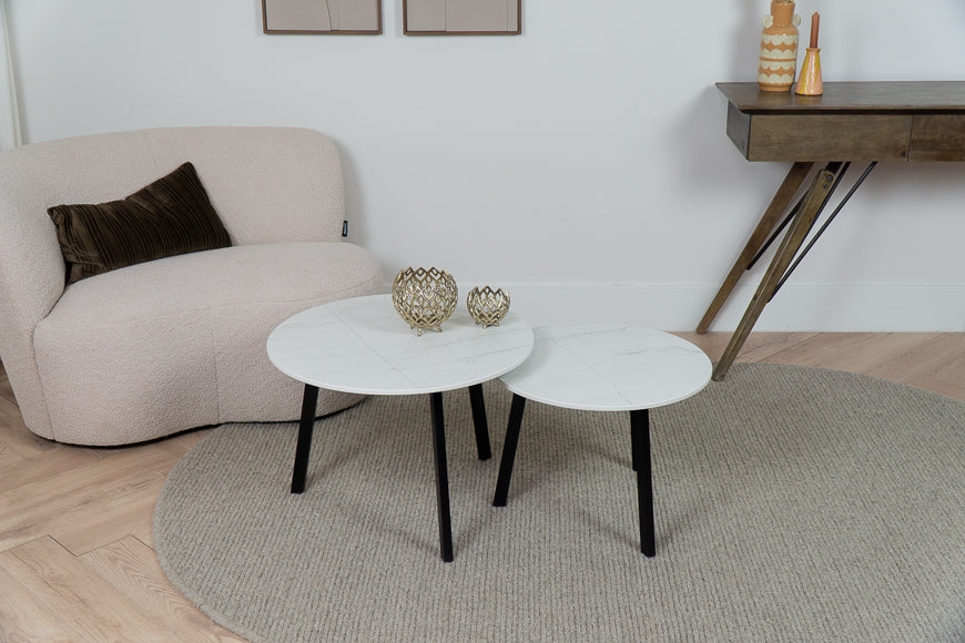 Salontafel Rond Mont Blanc Tweedelig