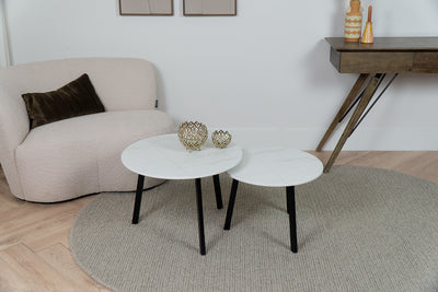 Salontafel Rond Mont Blanc Tweedelig