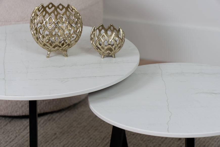 Salontafel Rond Mont Blanc Tweedelig