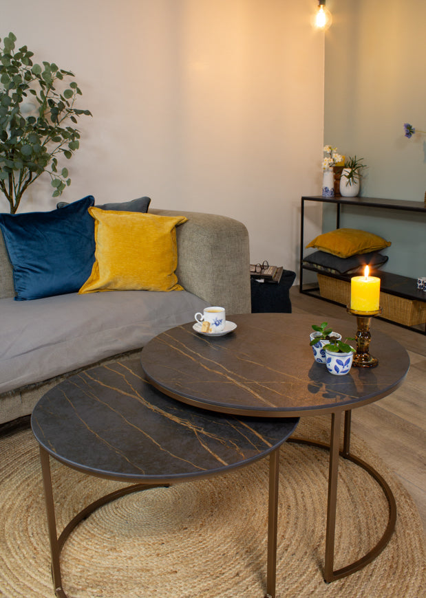 Salontafel Rond Laurent Deluxe Tweedelig