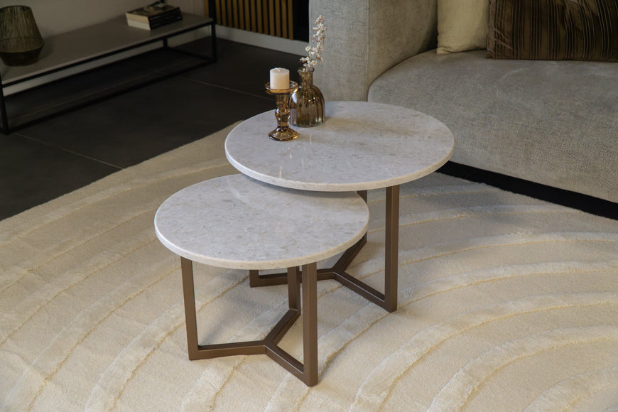 Salontafel Rond Glencoe Premium Tweedelig