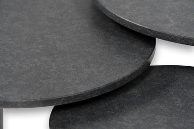 Salontafel Rond Nero Zimbabwe Driedelig