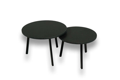 Salontafel Rond Nero Zimbabwe Vulcano Tweedelig