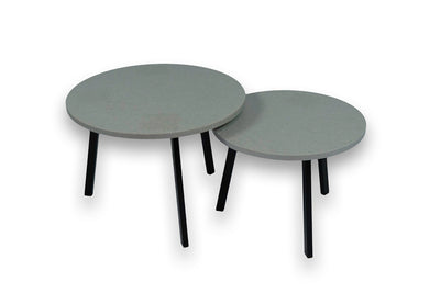 Salontafel Rond Noble Concrete Grey Tweedelig
