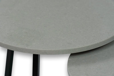 Salontafel Rond Noble Concrete Grey Tweedelig