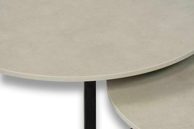 Salontafel set rond Premium Phedra - ⌀ 60 + ⌀ 70 cm