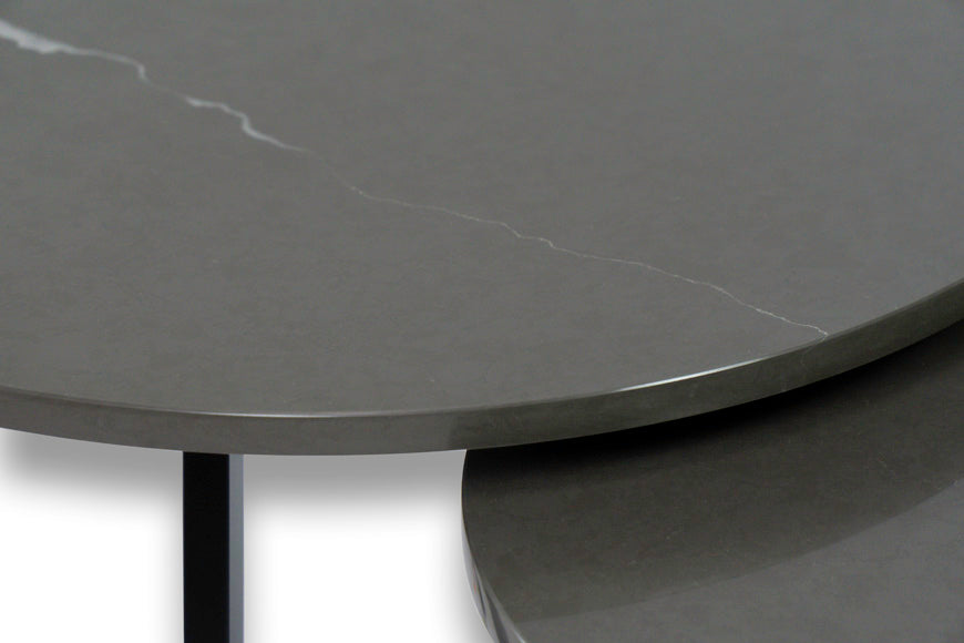 Salontafel Rond Piatra Grey Tweedelig