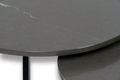 Salontafel Rond Piatra Grey Tweedelig