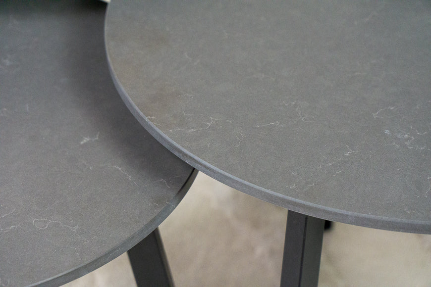 Salontafel Rond Piatra Grey Driedelig