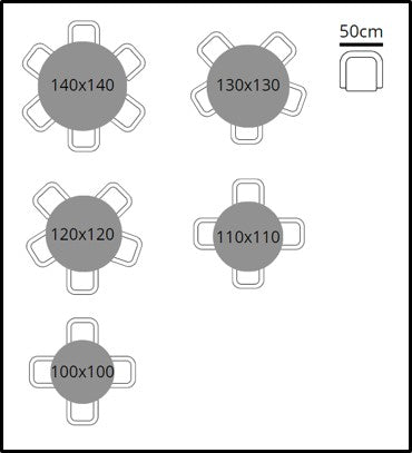 Eettafel Rond Clamshell
