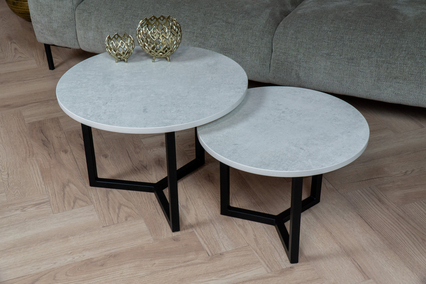 Salontafel Rond Lunar Tweedelig