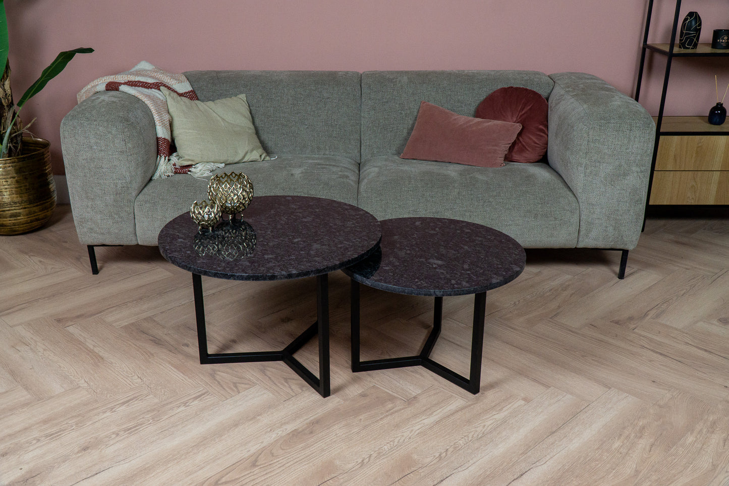 Salontafel Rond Torino Rocce Tweedelig