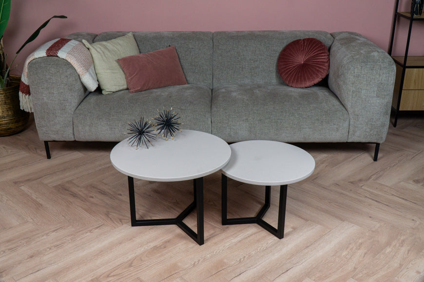 Salontafel Rond Linen Tweedelig