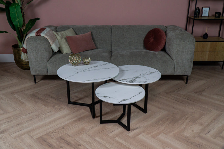 Salontafel Rond Kairos Driedelig