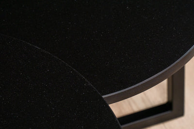 Salontafel Rond Beach Black Tweedelig