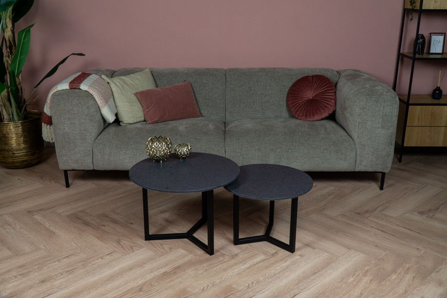 Salontafel Rond Belgian Blue Tweedelig