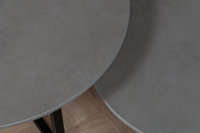 Salontafel set rond Premium Pietra Di Osso - ⌀ 60 + ⌀ 70 cm