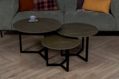 Salontafel Rond Pulpis Driedelig