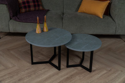 Salontafel Rond Zaha Stone Tweedelig