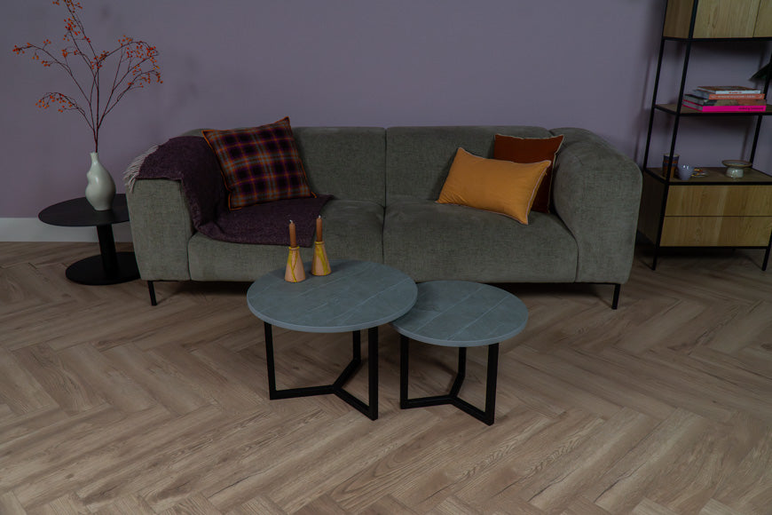 Salontafel Rond Zaha Stone Tweedelig
