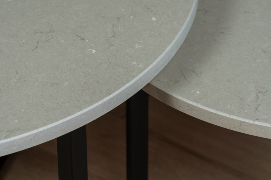Salontafel Rond Coral Clay Tweedelig