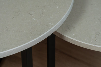 Salontafel Rond Coral Clay Tweedelig