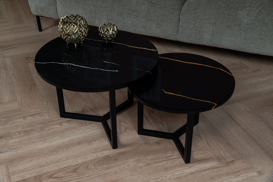 Salontafel Rond Venatino Sahara Tweedelig