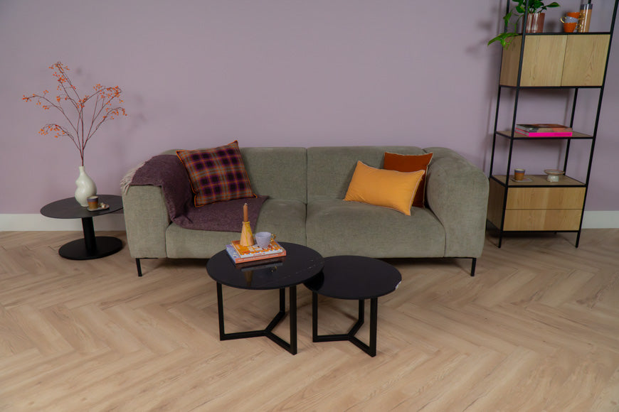 Salontafel Rond Eternal Noir Tweedelig