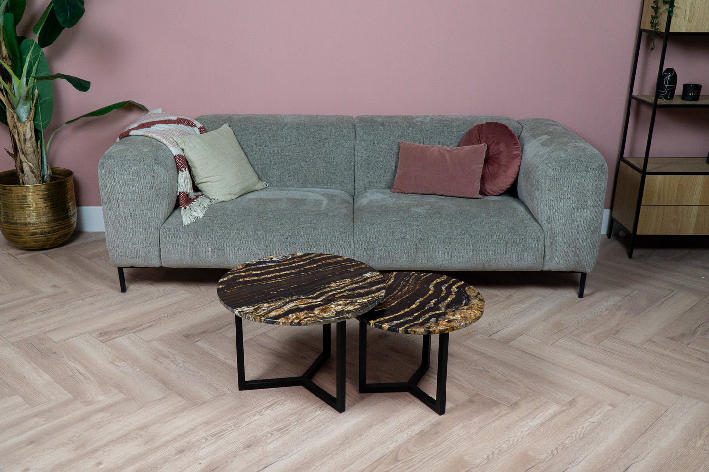 Salontafel Rond Orinoco Tweedelig