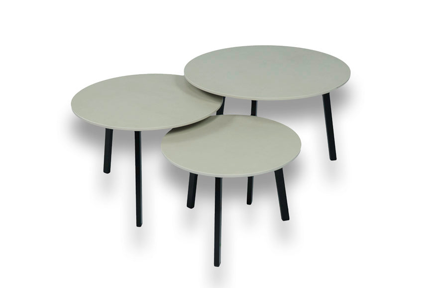 Salontafel Rond Sasea Driedelig