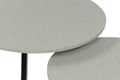 Salontafel Rond Clamshell Tweedelig