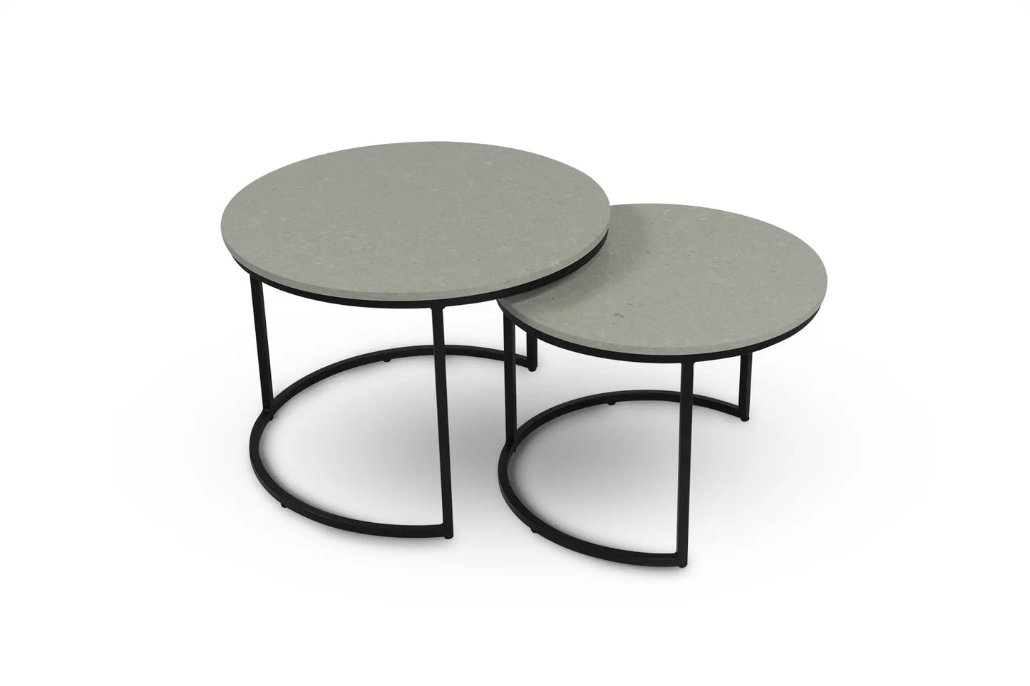 Salontafel Rond Clamshell Tweedelig