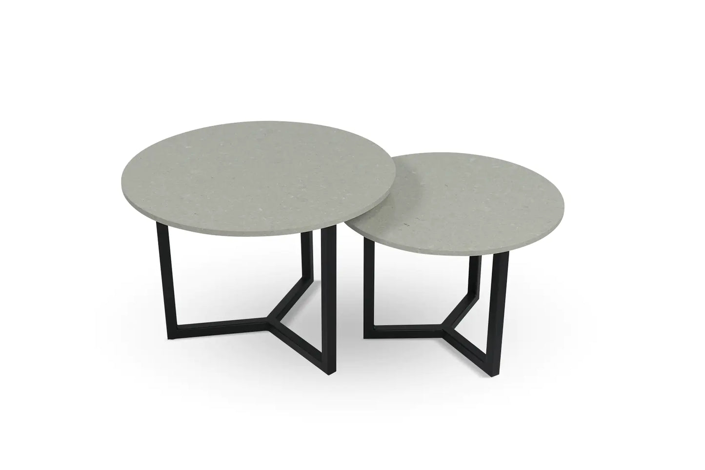 Salontafel Rond Clamshell Tweedelig
