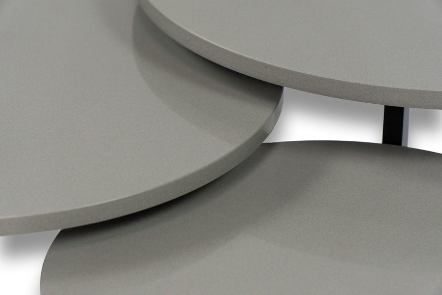 Salontafel Rond Medium Slate Grey Driedelig