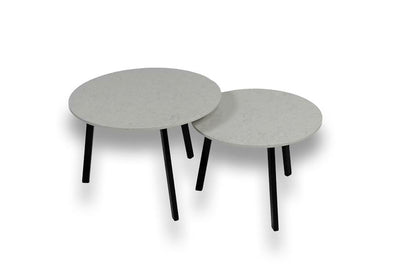 Salontafel Rond Snowy Ibiza Tweedelig
